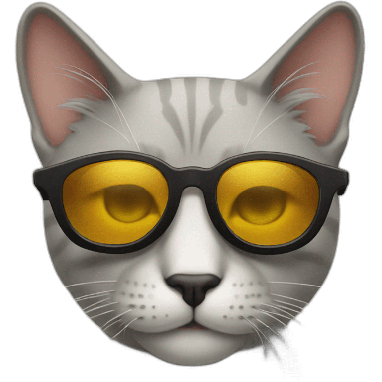 Cat with sunglasses emoji