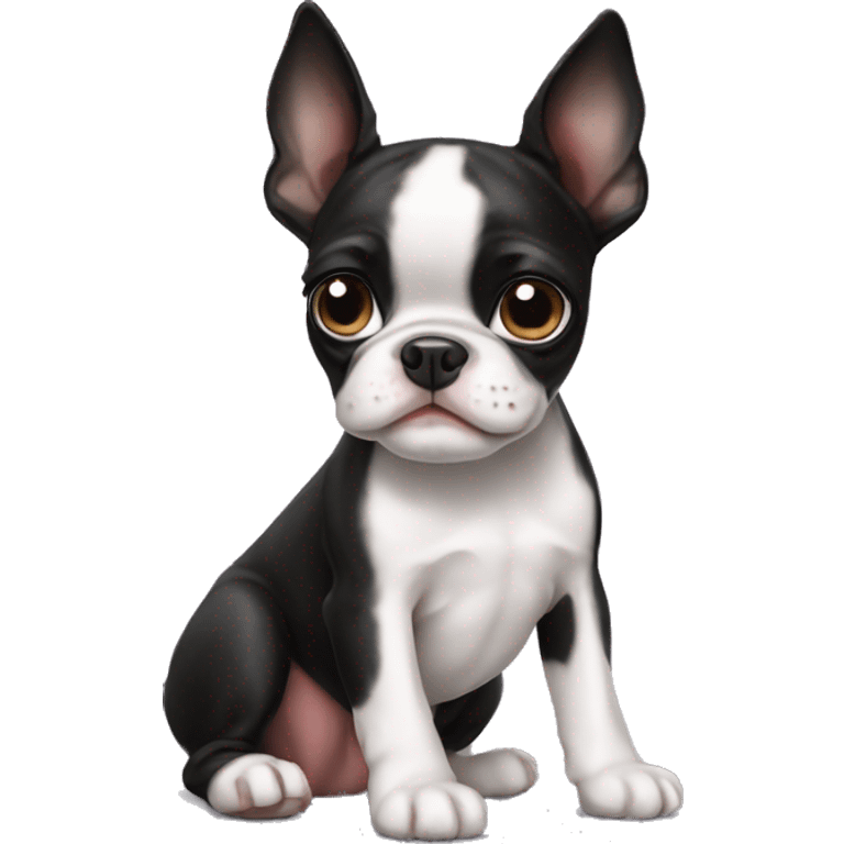 Boston terrier puppy emoji