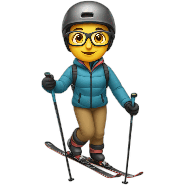 skiing librarian emoji