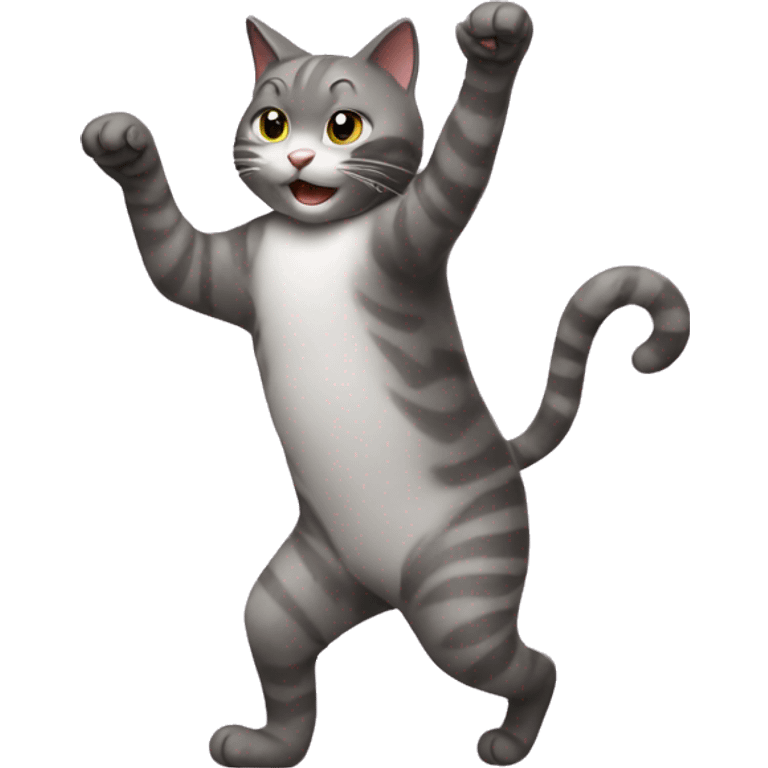 a cat is dancing emoji