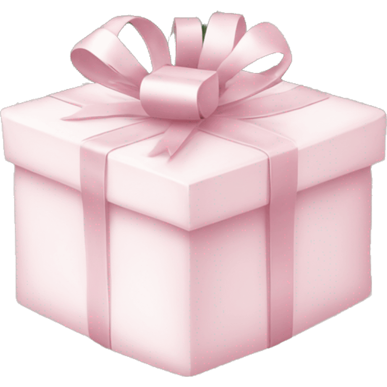 Light pink Christmas gifts under a white Christmas tree  emoji