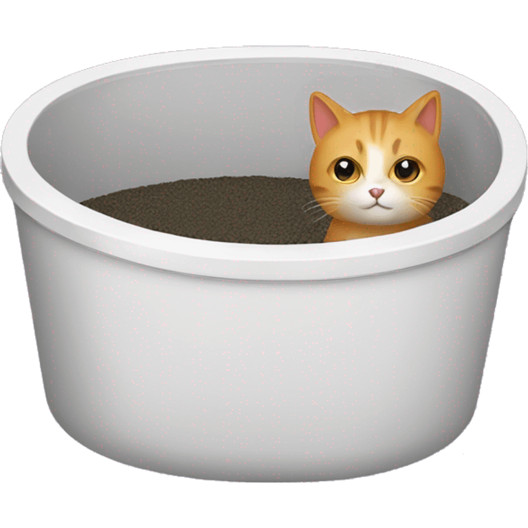 Cat litter box emoji