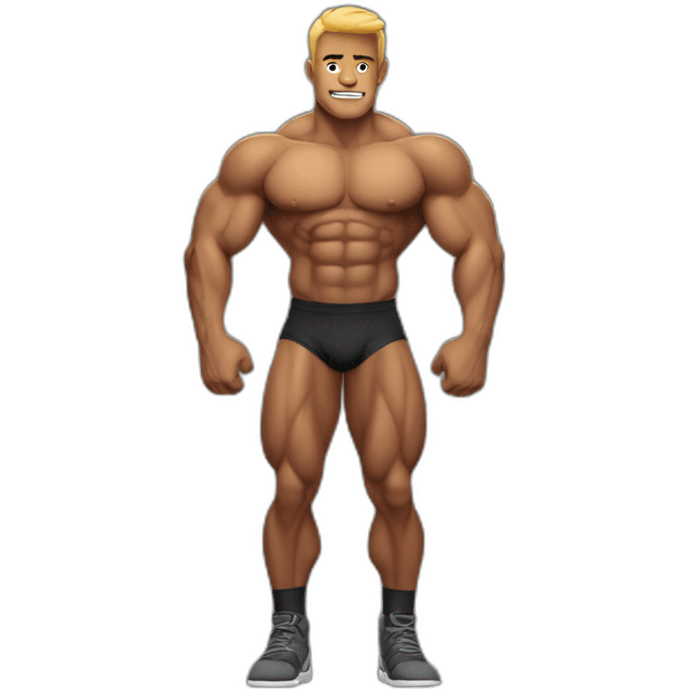 bodybuilder, full body emoji