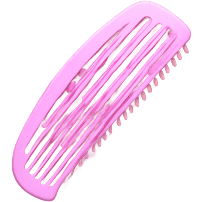 Pink comb emoji