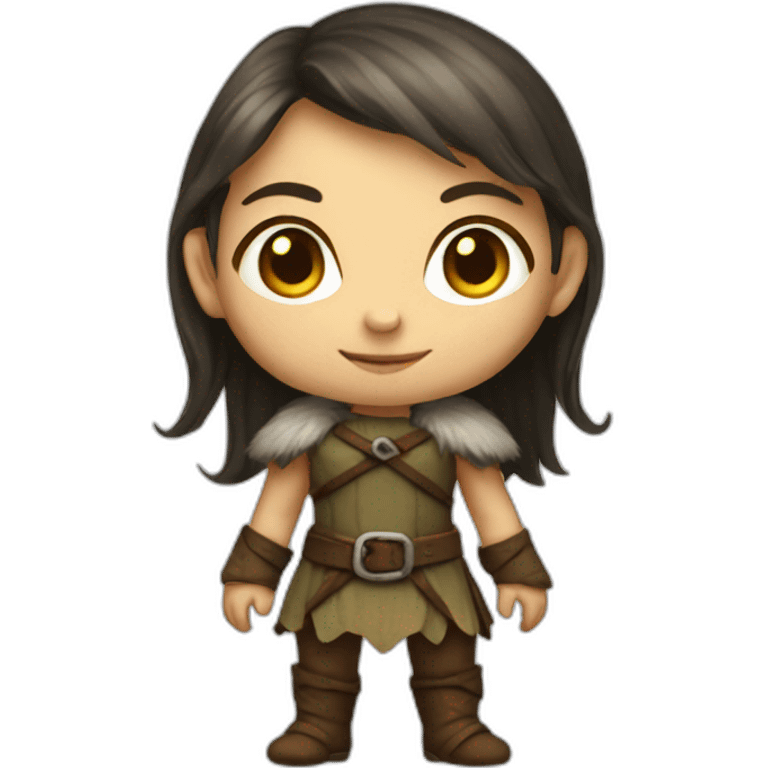 Female halfling full body emoji