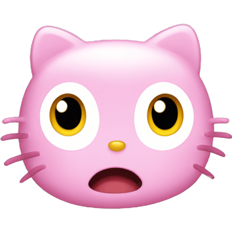 hello kitty scared emoji