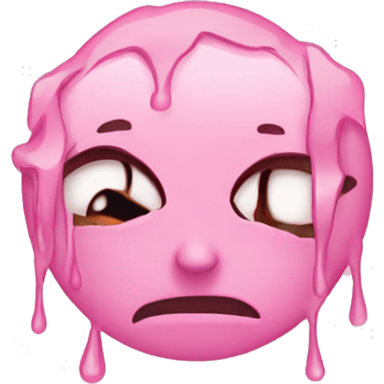 emoji crying pink tears emoji