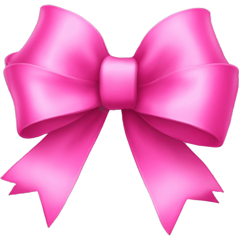 Pink Christmas bow emoji