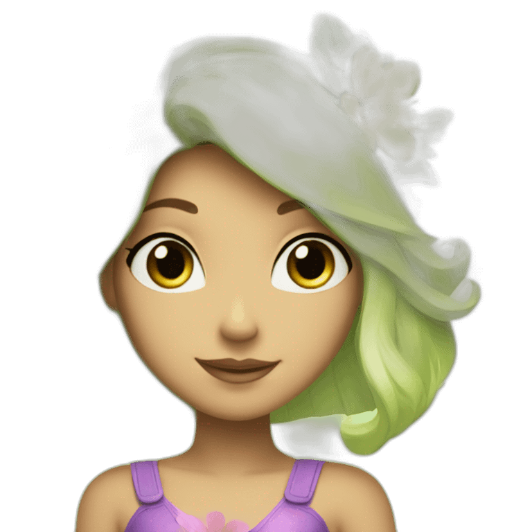 Flora from the Winx club emoji