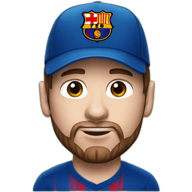 Messi with a cap emoji