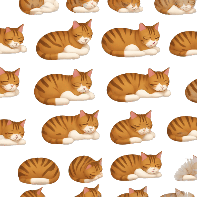 Bengal cat is sleeping emoji