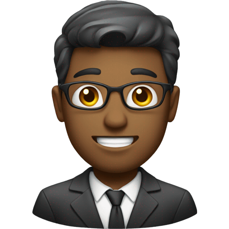 MASCULINE VOICE WITH A BUSINESS APPEARANCE emoji