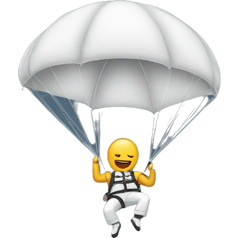 A man parachuting  emoji