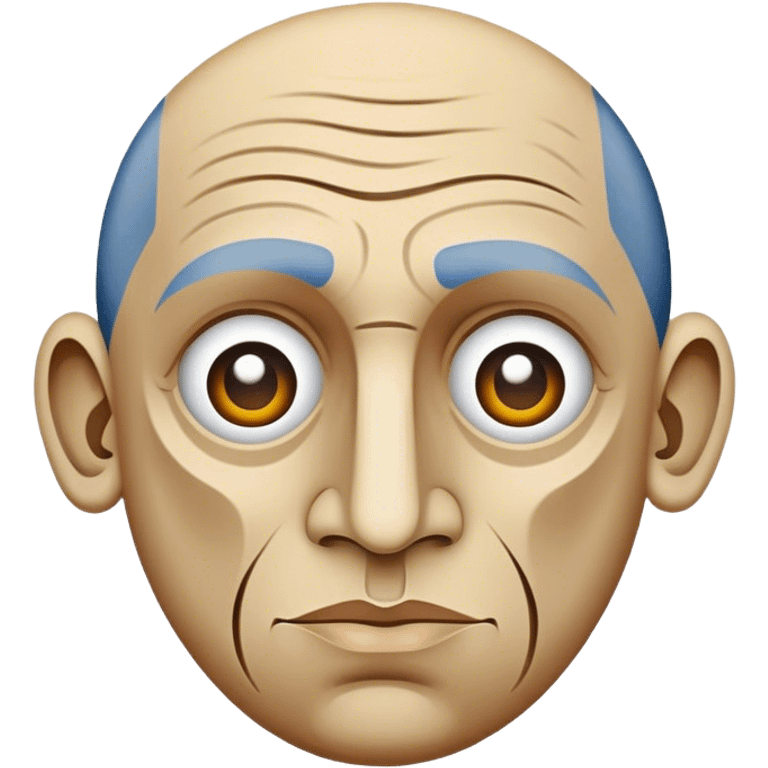 Cinematic Realistic Pablo Picasso Portrait Emoji, depicted as a visionary artist with abstract expressive features and a creative aura, rendered with rich textures and dynamic artistic lighting that captures his revolutionary spirit. emoji