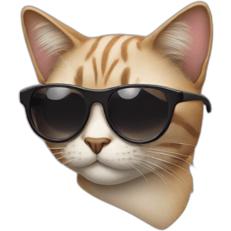 Cat with sunglasses emoji