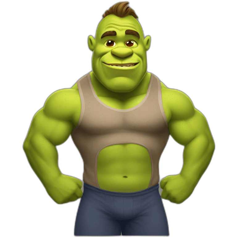 shrek bodybuilder emoji