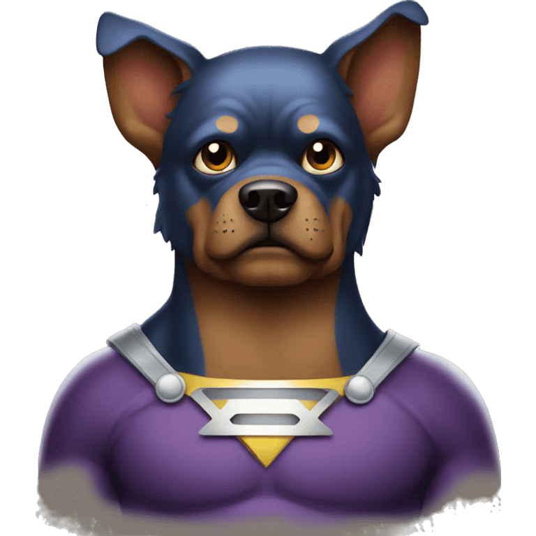 dogman a super hero emoji