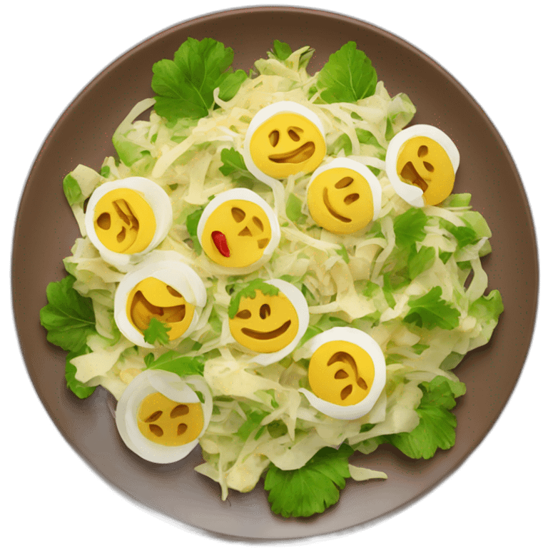 kartoffelsalat on a plate emoji