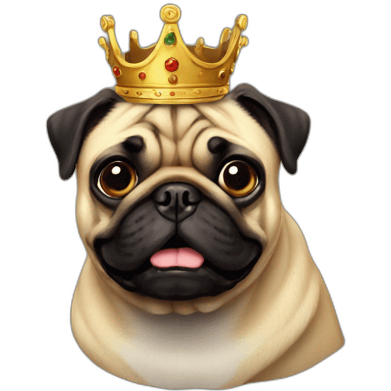 pug king emoji