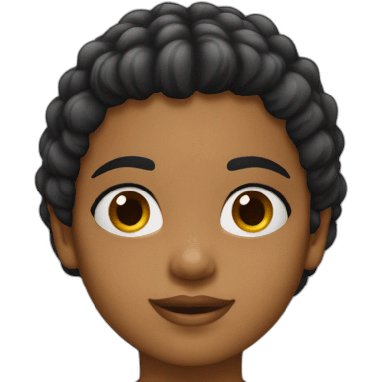 niña pianisra pelo negro emoji