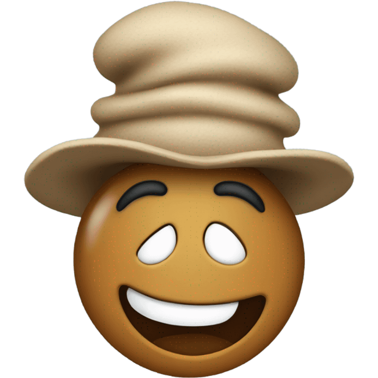 Long poop wearing a hat  emoji