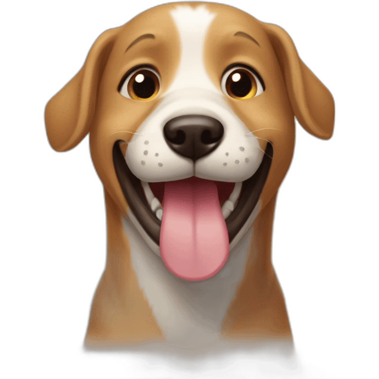 perrito sonriendo emoji