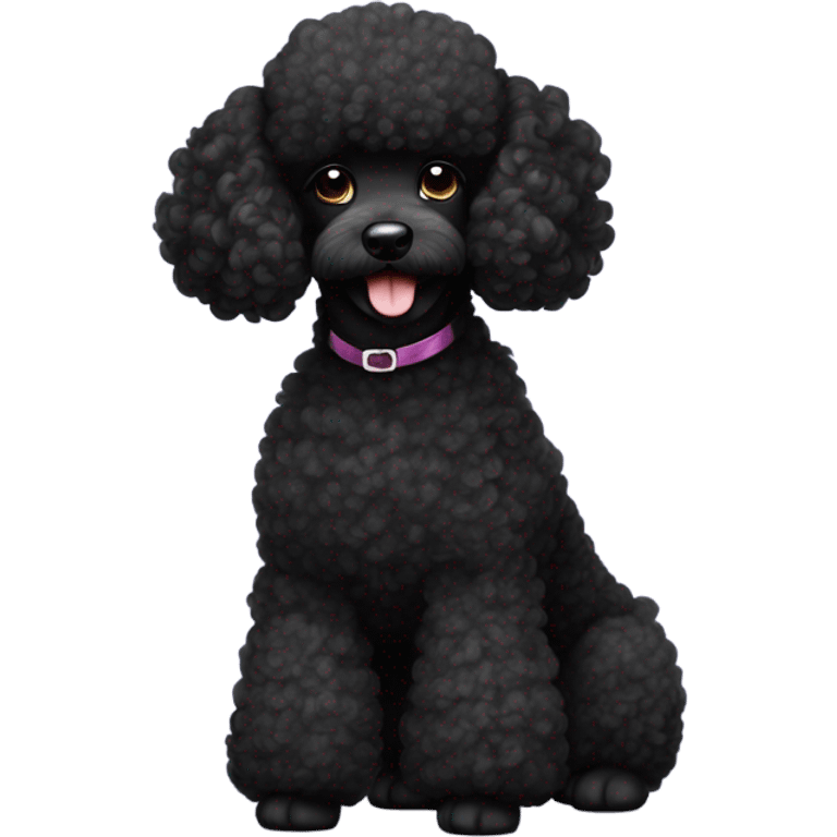 Black poodle emoji