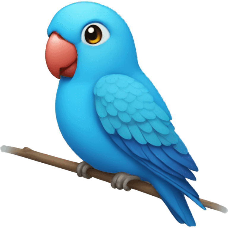 Blue lovebird emoji