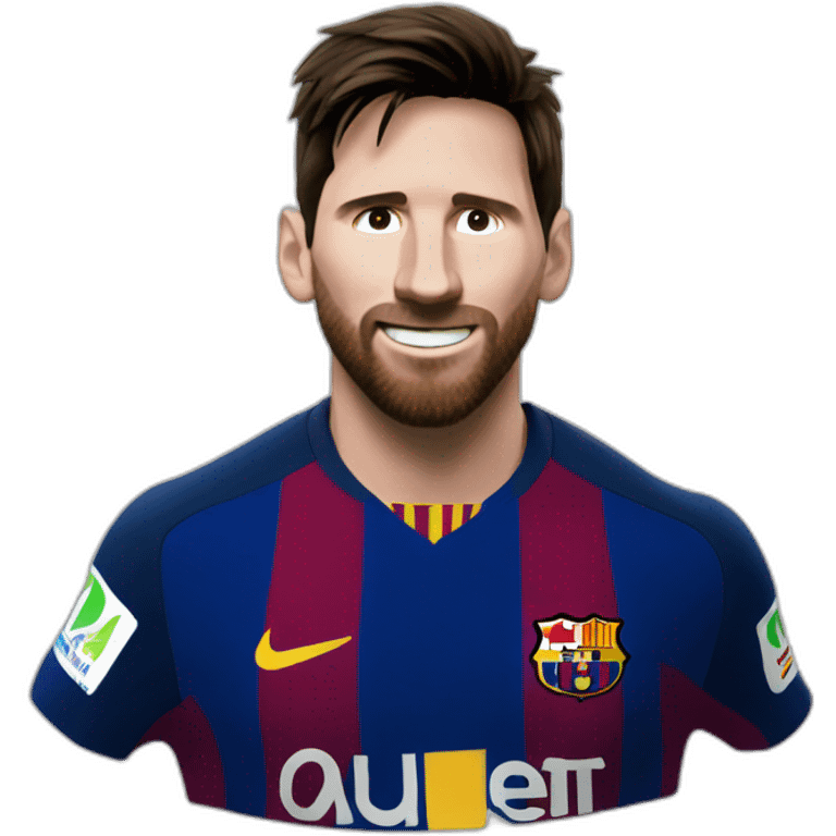 Messi qui rigole emoji