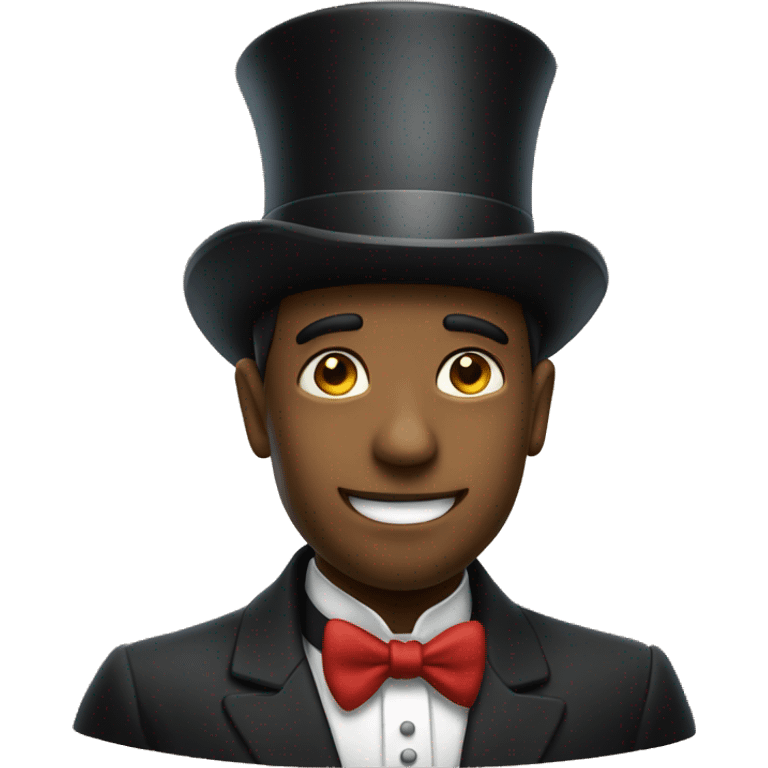 face with tophat emoji