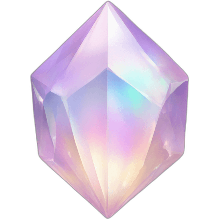 Pastel Pearly Iridescent Crystal emoji