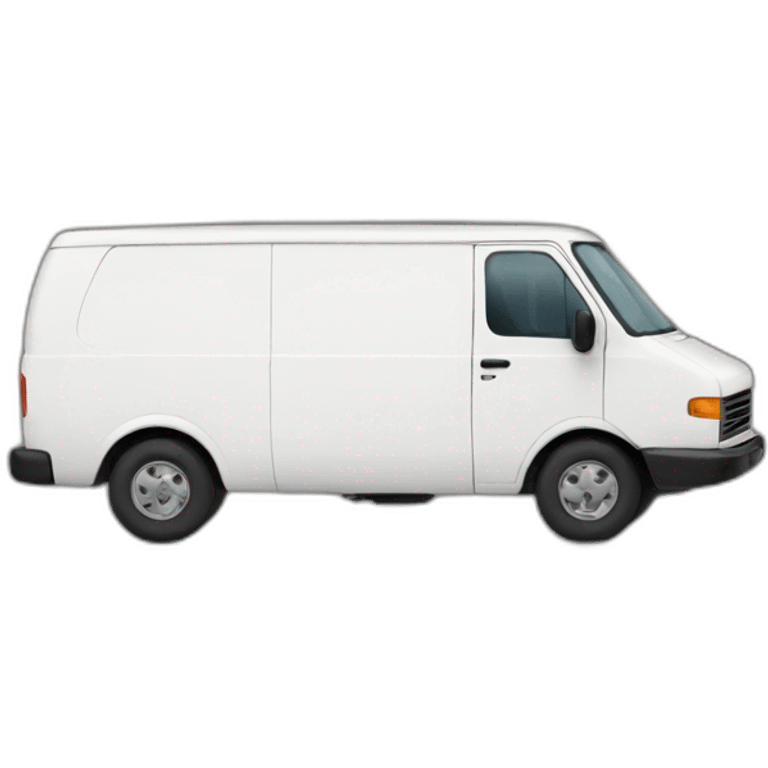 White delivery van emoji