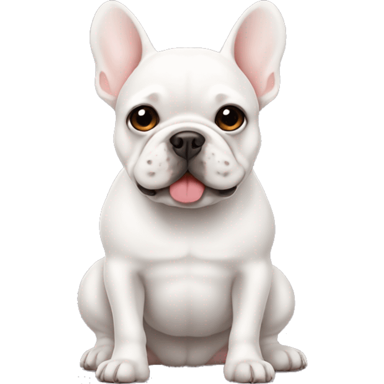 White Frenchie emoji