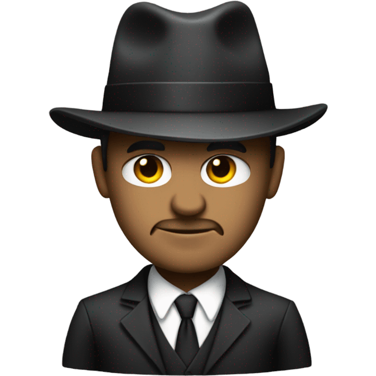 A mafia boss with a suit  emoji