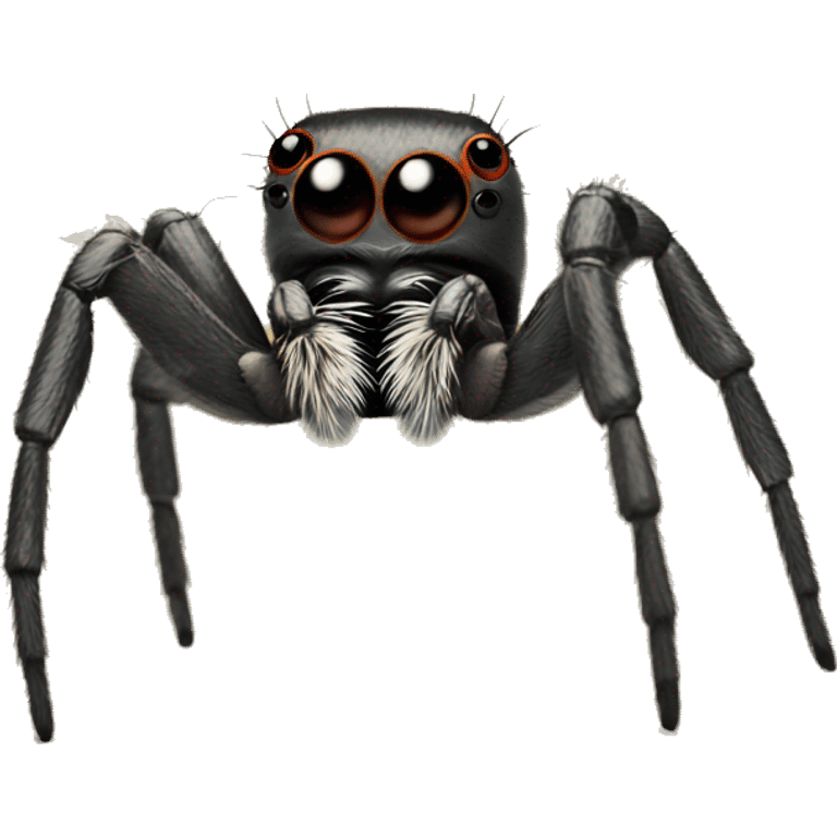 Jumping spider at pottery wheel  emoji