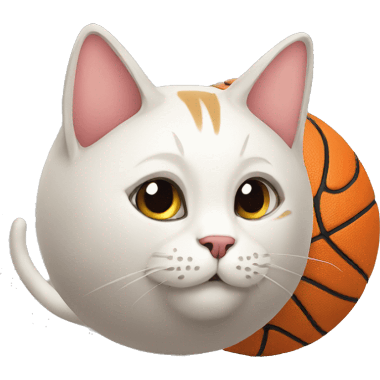 cat with a ball emoji