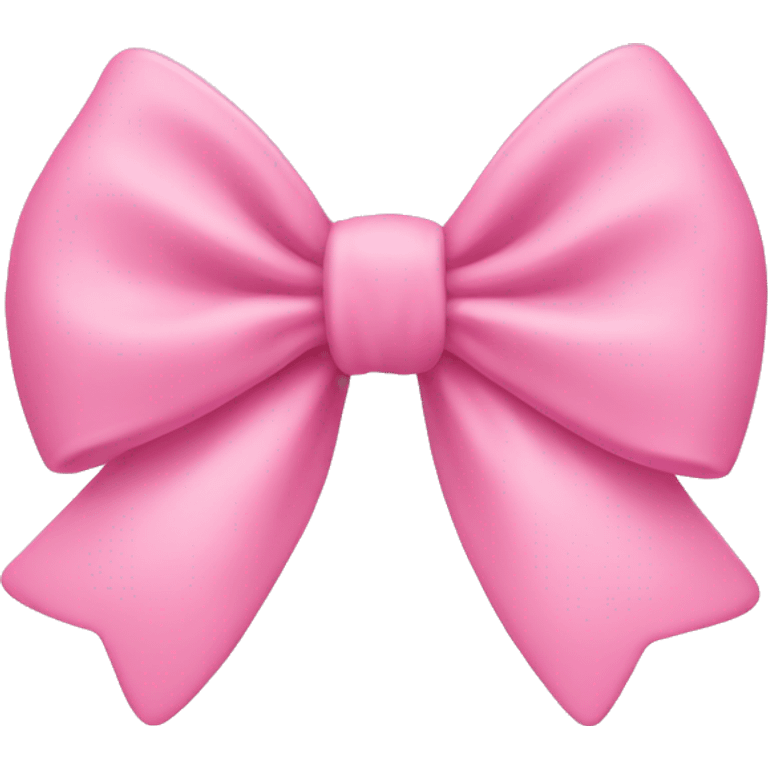 Pink bow on light pink heart emoji