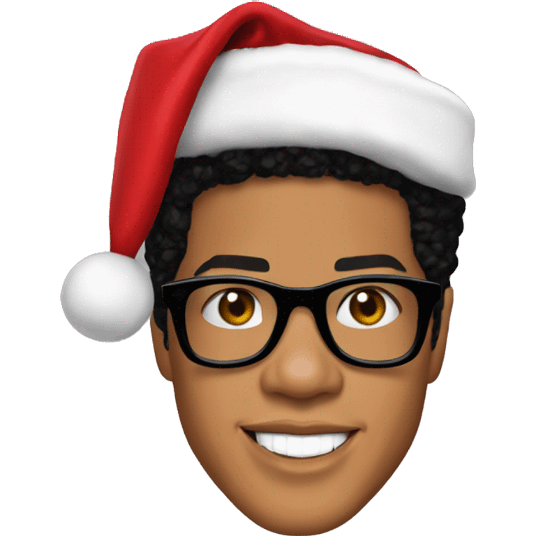 bruno mars as santa emoji