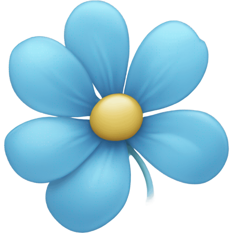 Light blue blossom  emoji