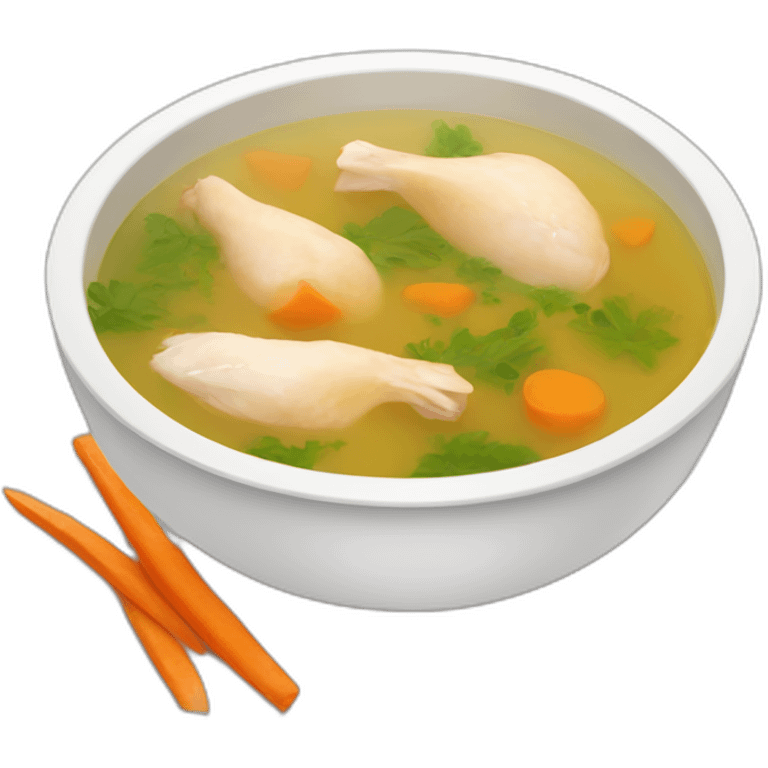 chicken soup emoji