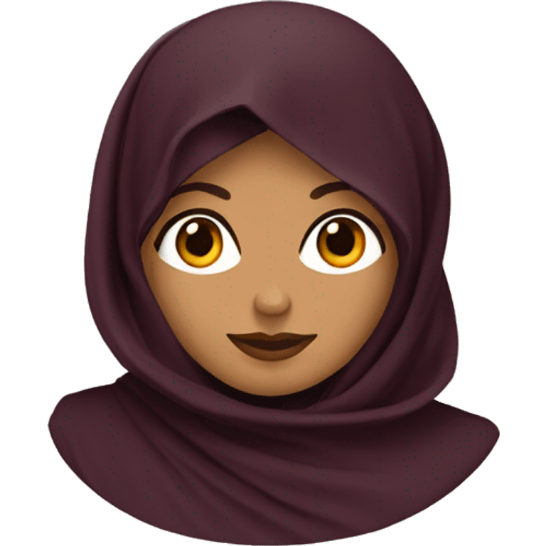 Abaya wine color emoji