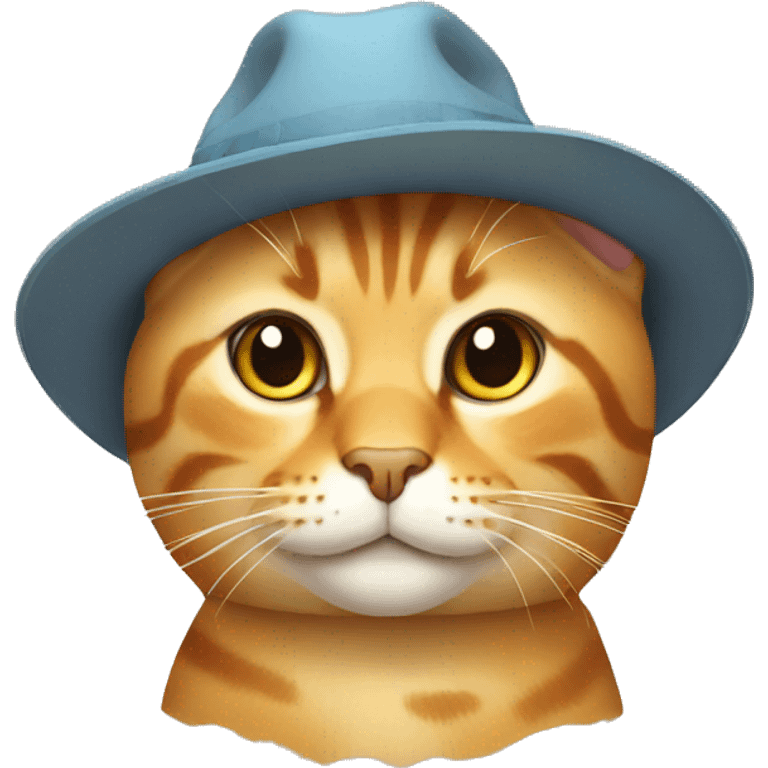 cat wearing a hat emoji