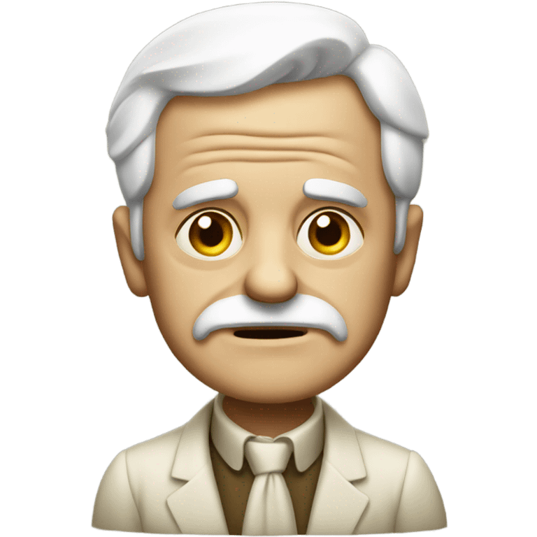 Rich old man sad emoji