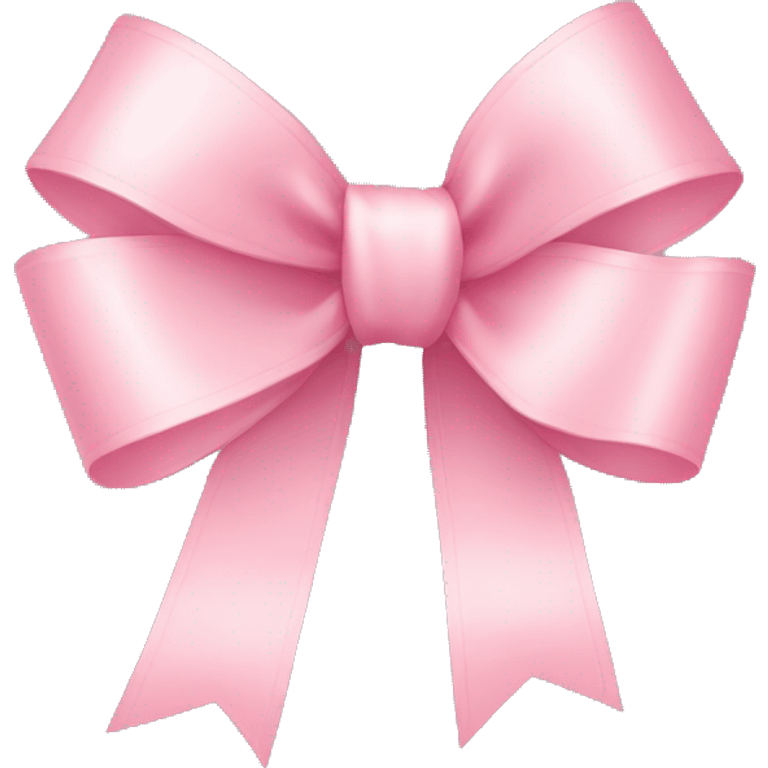 light pink ribbon bow emoji