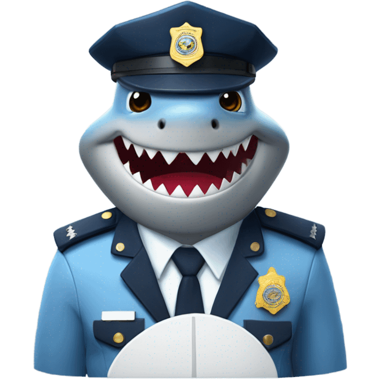 Shark cop emoji