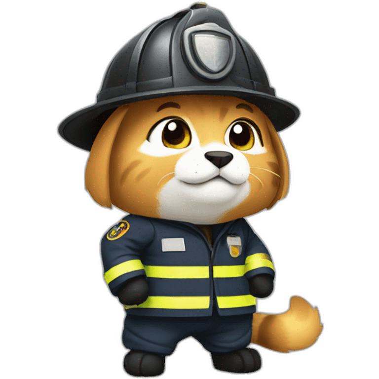 gato bombero emoji