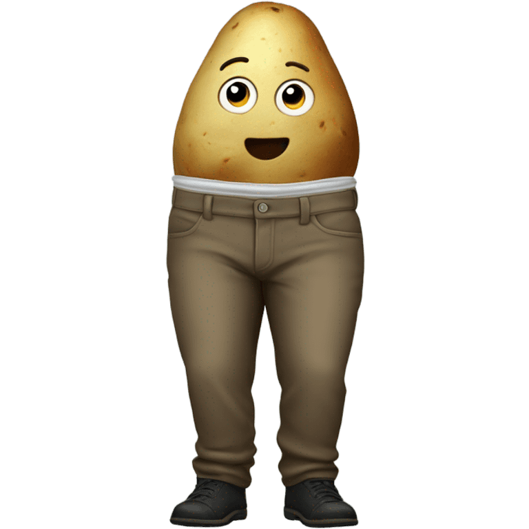 Potato in pants emoji