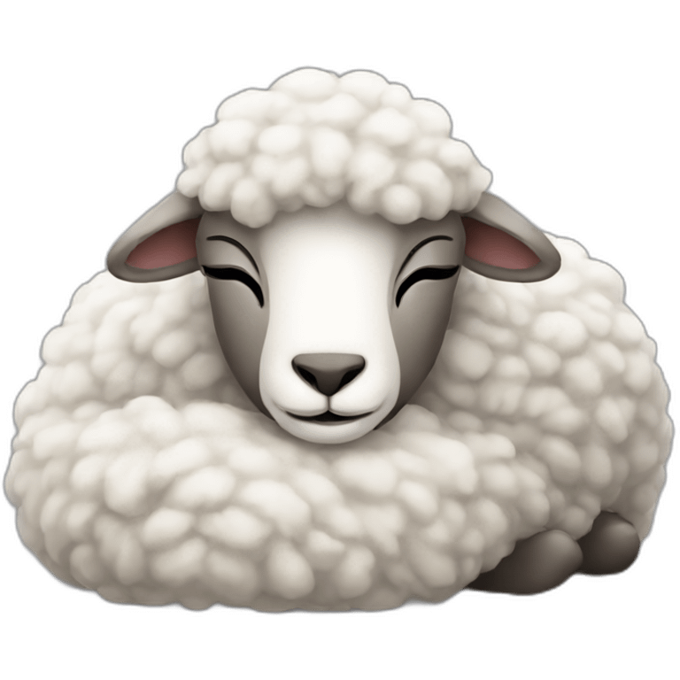 sheep sleep emoji