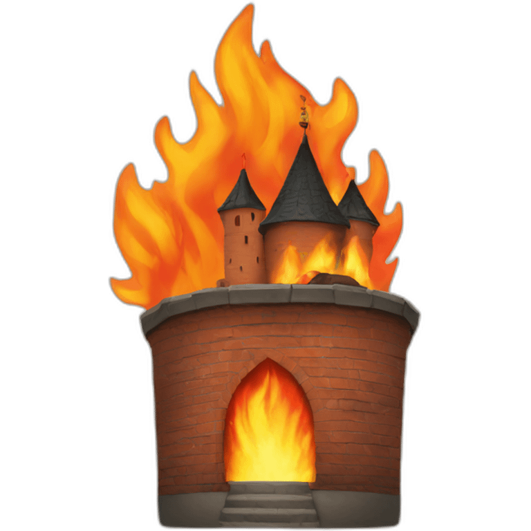 fire and kremlin emoji