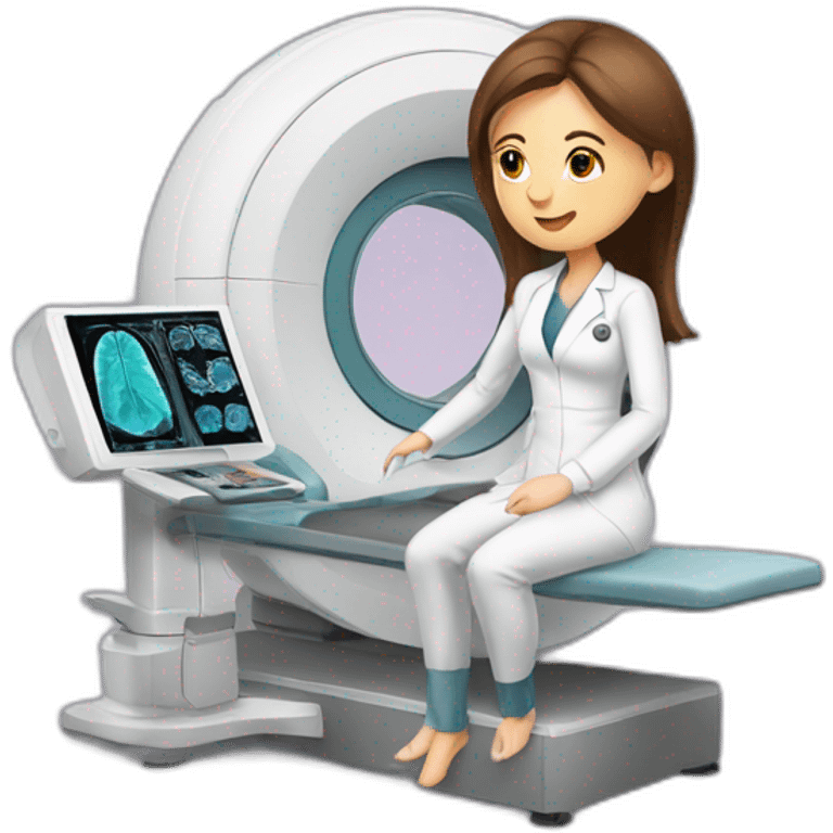 Radiologist-performing-breast-mri-to-woman emoji